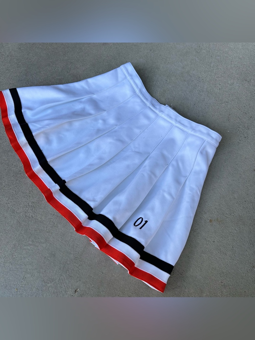Varsity Spirit 1990s Pleated Mini Cheer Skirt White